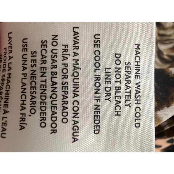 Rebecca Minkoff‎ Leopard Print Button-Down Shirt Chic Animal Pattern 2X - Picture 7 of 7